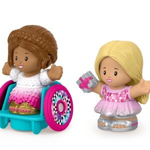 Mattel Barbie Little People Friends Set - Pink and Blue